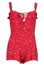 Load image into Gallery viewer, Floral Ditsy Ruffle Detail Playsuit
