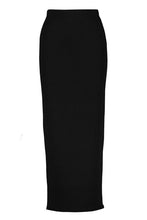 Load image into Gallery viewer, Basic Black Jersey Tube Maxi Skirt
