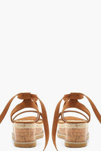 Load image into Gallery viewer, Flatform Espadrille Tie Up Sandals
