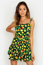 Load image into Gallery viewer, Tie Shoulder Flippy Playsuit
