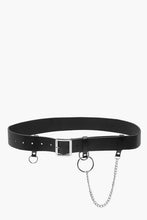 Load image into Gallery viewer, Square Buckle And Chain Waist Belt
