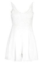 Load image into Gallery viewer, Boutique Crochet Detail Flippy Playsuit
