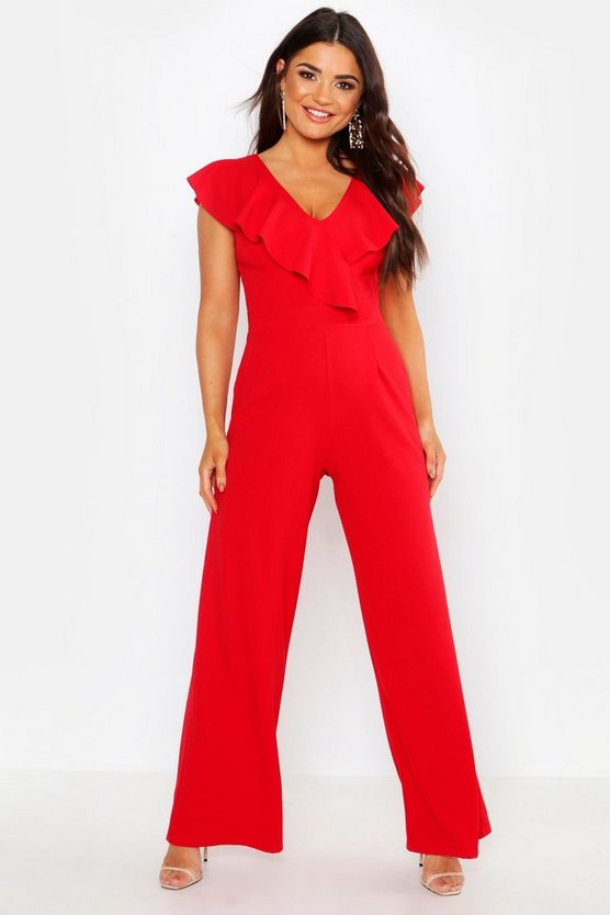 Ruffle Wrap Jumpsuit