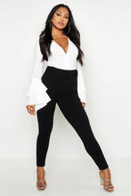 Load image into Gallery viewer, High Waist Belted Skinny Stretch Pants
