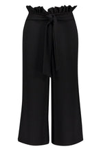 Load image into Gallery viewer, Crepe Paperbag Tie Waist Culottes
