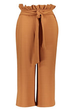 Load image into Gallery viewer, Crepe Paperbag Tie Waist Culottes
