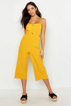 Load image into Gallery viewer, Button Front Wide Leg Culotte Jumpsuit
