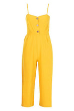 Load image into Gallery viewer, Button Front Wide Leg Culotte Jumpsuit
