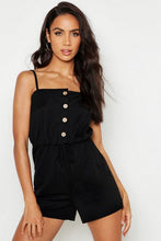 Load image into Gallery viewer, Button Front Linen Look Playsuit
