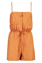 Load image into Gallery viewer, Button Front Linen Look Playsuit
