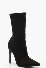 Load image into Gallery viewer, Pointed Stiletto Sock Boots
