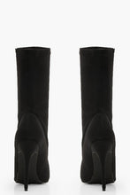 Load image into Gallery viewer, Pointed Stiletto Sock Boots
