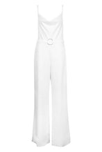 Load image into Gallery viewer, Satin Ring Detail Cowl Front Jumpsuit
