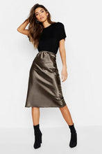 Load image into Gallery viewer, Satin Bias Cut Midi Skirt
