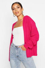 Load image into Gallery viewer, Oversized Rib Cropped Cardigan
