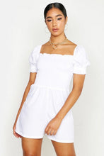 Load image into Gallery viewer, Shirred Cap Sleeve Playsuit
