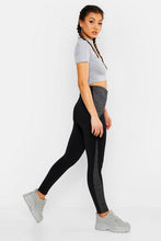 Load image into Gallery viewer, Fit Curve Panel Contrast Gym Legings
