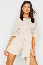 Load image into Gallery viewer, Linen Twist Tie Playsuit
