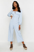Load image into Gallery viewer, Corset Hook and Eye Culotte Jumpsuit
