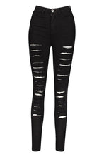 Load image into Gallery viewer, Distressed High Waist Skinny Jean
