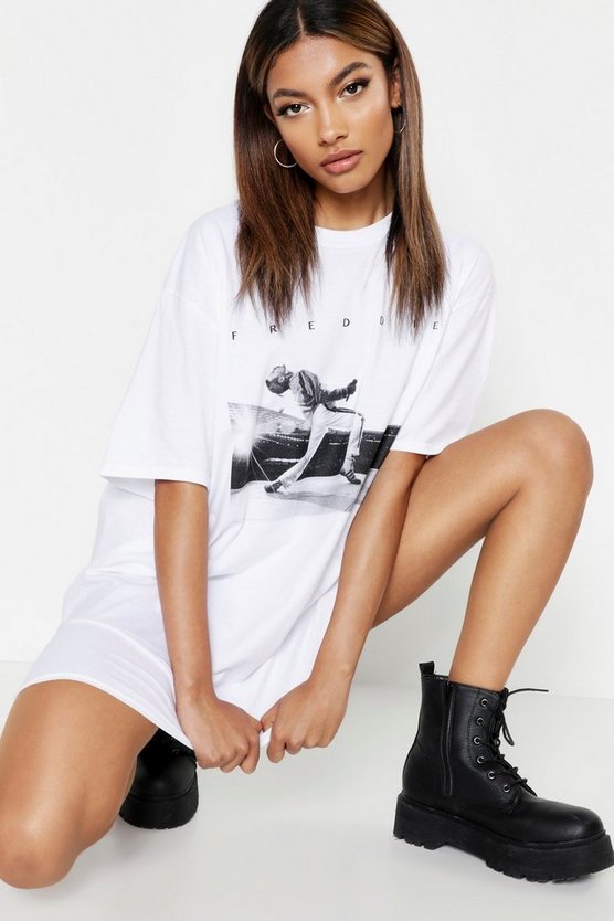 Freddie Mercury Licensed T-Shirt Dress