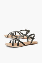 Load image into Gallery viewer, Cross Strap Leather Sandals
