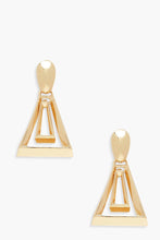 Load image into Gallery viewer, Double Triangle Statement Earrings
