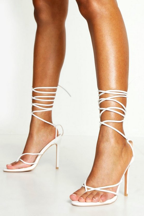 Toe Post Wrap Ankle Heels