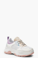 Load image into Gallery viewer, Pastel Colour Block Chunky Sneakers
