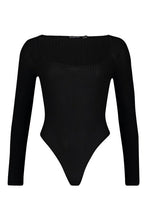 Load image into Gallery viewer, Square Neck Rib Knit Long Sleeve Body
