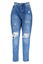 Load image into Gallery viewer, Distressed Boyfriend Jeans
