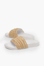 Load image into Gallery viewer, Woven Raffia Sliders
