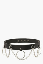 Load image into Gallery viewer, Ring &amp; Chain Detail Waist Belt
