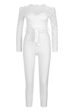 Load image into Gallery viewer, Off The Shoulder Lace 2 in 1 Jumpsuit
