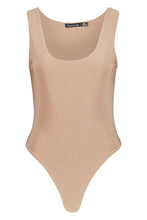 Load image into Gallery viewer, Slinky Double Layer Scoop Sleeveless Bodysuit
