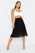 Load image into Gallery viewer, Pleated Chiffon Midi Skirt
