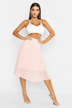 Load image into Gallery viewer, Pleated Chiffon Midi Skirt
