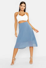 Load image into Gallery viewer, Pleated Chiffon Midi Skirt
