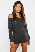 Load image into Gallery viewer, Bardot Long Sleeve Sweat Romper
