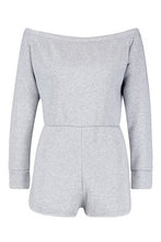 Load image into Gallery viewer, Bardot Long Sleeve Sweat Romper
