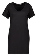 Load image into Gallery viewer, V Neck Short Sleeve T-Shirt Dress
