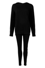 Load image into Gallery viewer, Hooded Side Stripe Lounge Set
