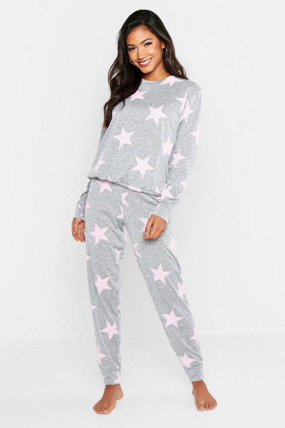 Star Print Sweat & Jogger Set