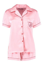 Load image into Gallery viewer, &#39;Girl Power&#39; Embroidered Satin Short Set
