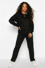 Load image into Gallery viewer, Petite Straight Leg Jogger &amp; Sweat Lounge Set
