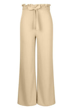 Load image into Gallery viewer, Plus Ruffle High Waist Tie Belt Trouser
