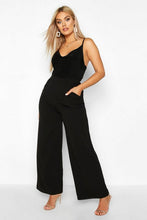 Load image into Gallery viewer, Plus High Waisted Tailored Wide Leg Trousers
