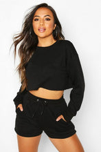 Load image into Gallery viewer, Petite Short and Sweat Loungewear Set
