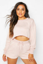 Load image into Gallery viewer, Petite Short and Sweat Loungewear Set
