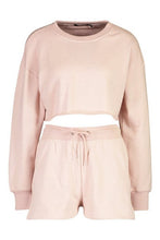 Load image into Gallery viewer, Petite Short and Sweat Loungewear Set
